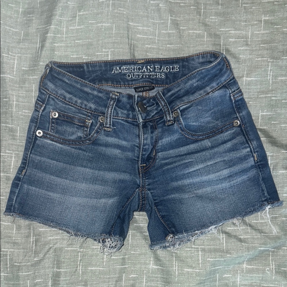 American Eagle Outfitters Blue Super Stretch Jeans